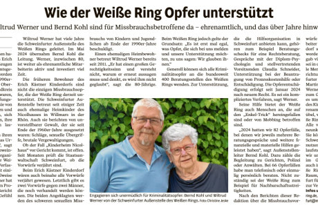Der Weiße Ring in der "Main Post"
